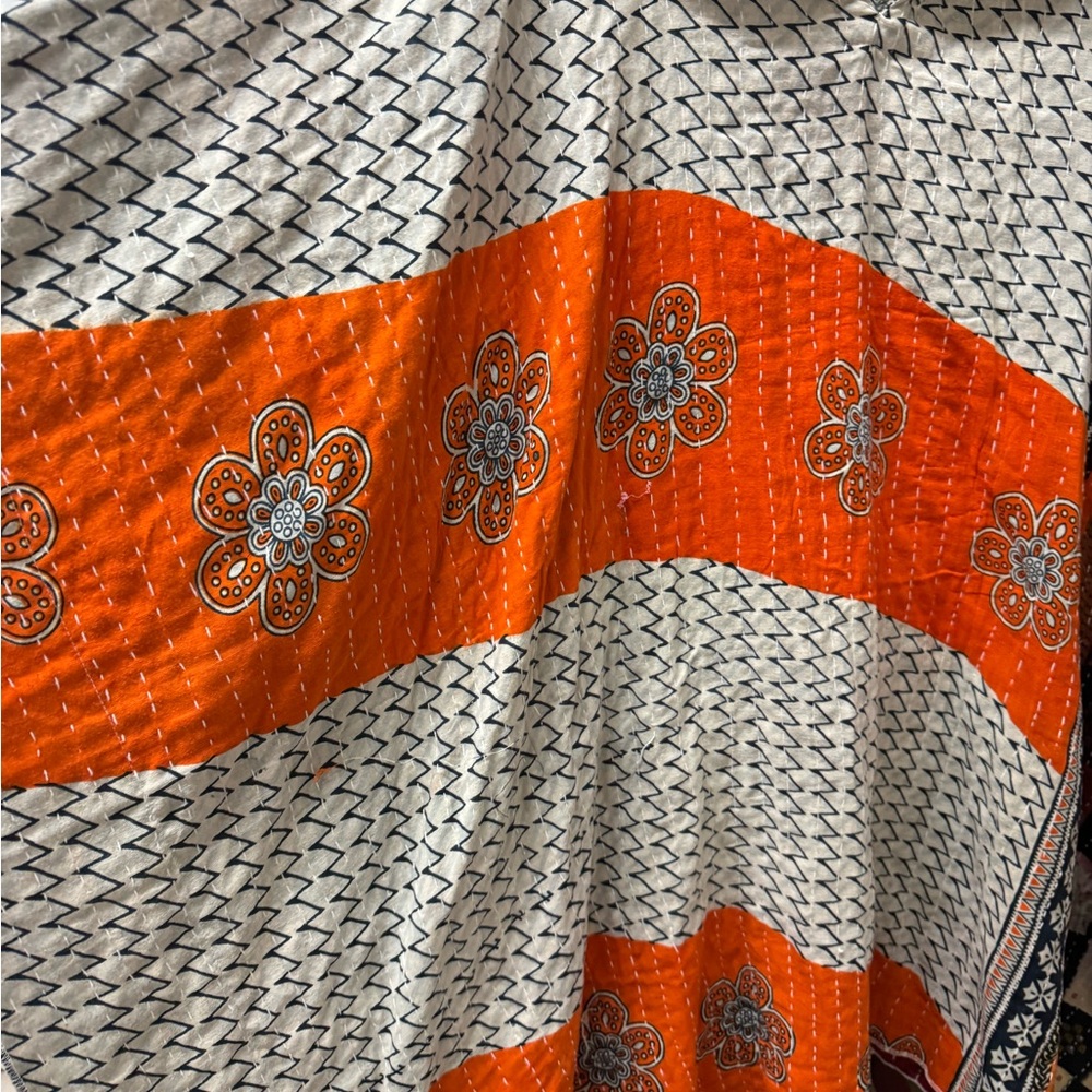 Colorful Patchwork Poncho - image 3